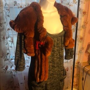 NWOT ETRO cropped authentic rabbit fur vest